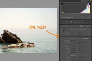Dra ut panelerna för bättre kontroll av dina reglage i Lightroom Classic
