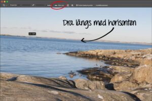 Räta upp din bild medan du beskär