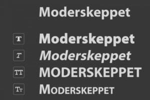 Bara stora bokstäver i Photoshop?