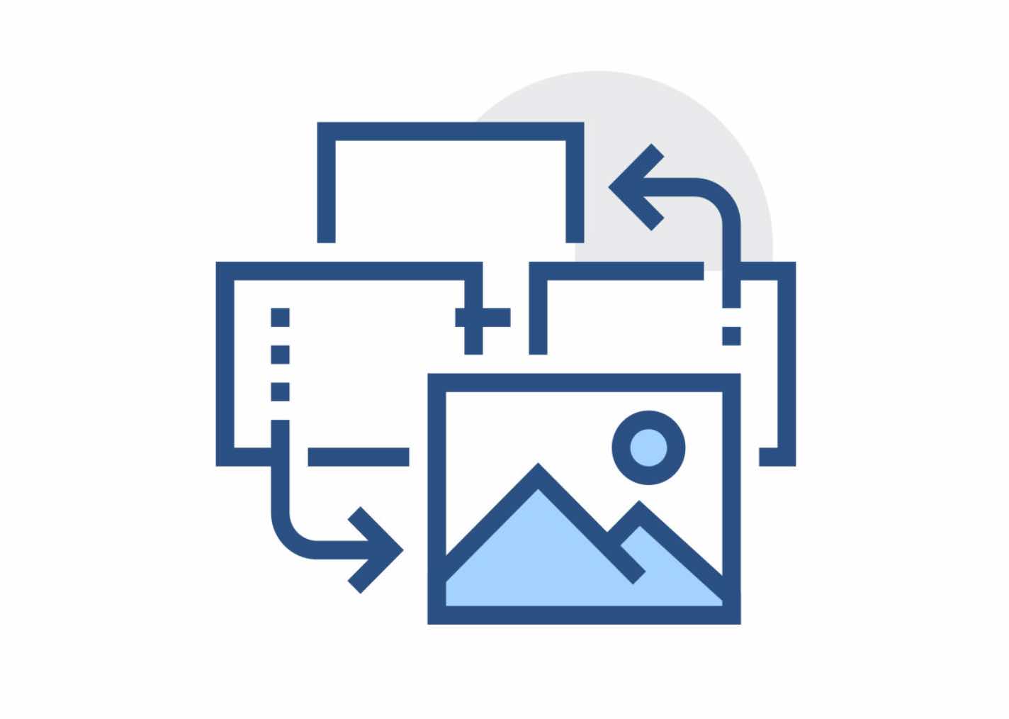 Vektorgrafik: Kopierad bildbehandlingsinställning