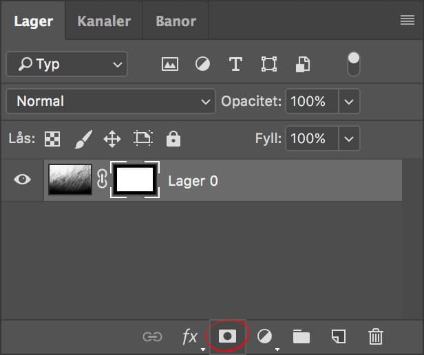 Skapa en lagermask i Photoshop.