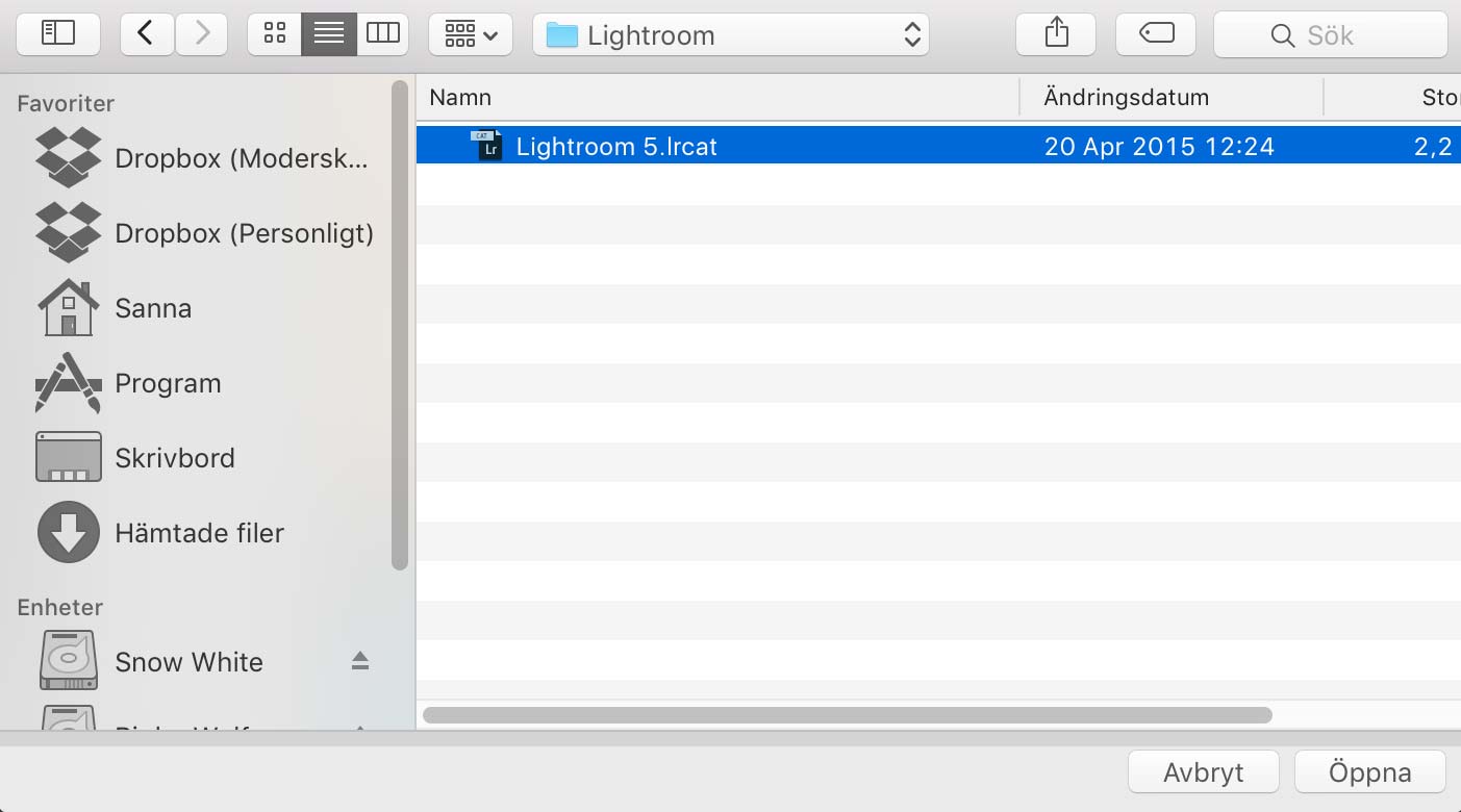 Lightroomkatalog