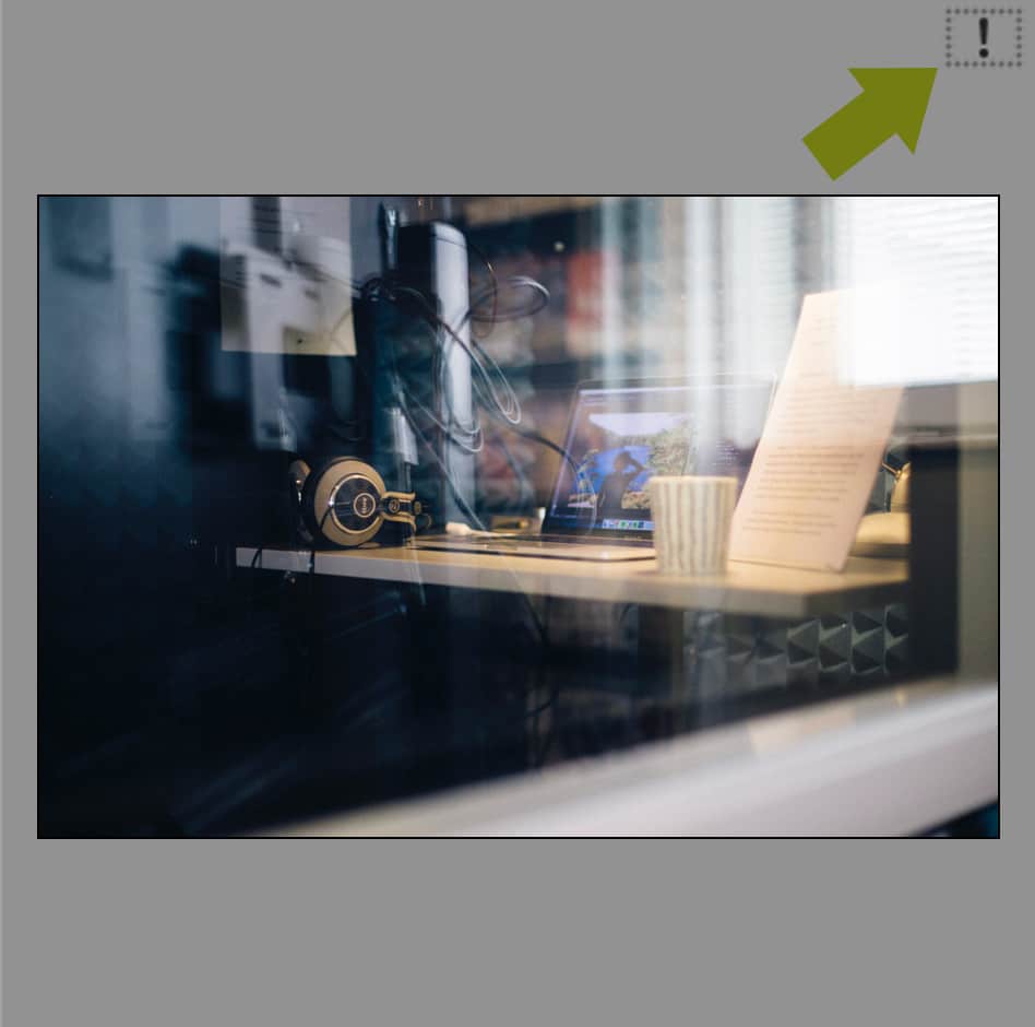 Saknad bild i Lightroom
