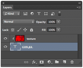 Text med textur
