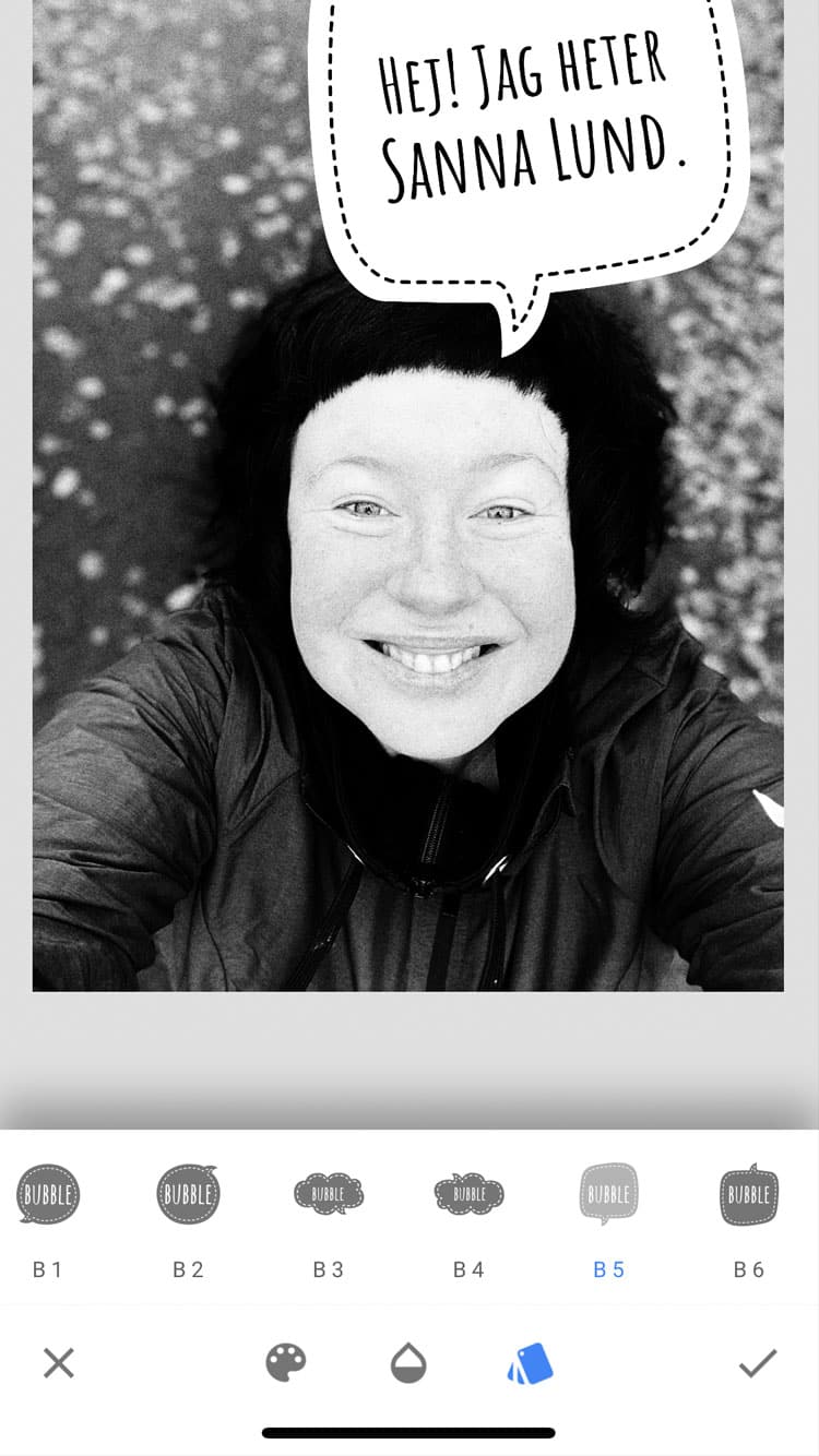 Text i Snapseed