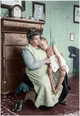 Bild av Holger och Anna Carleson restaurerad och kolorerad av Kenty Magnusson