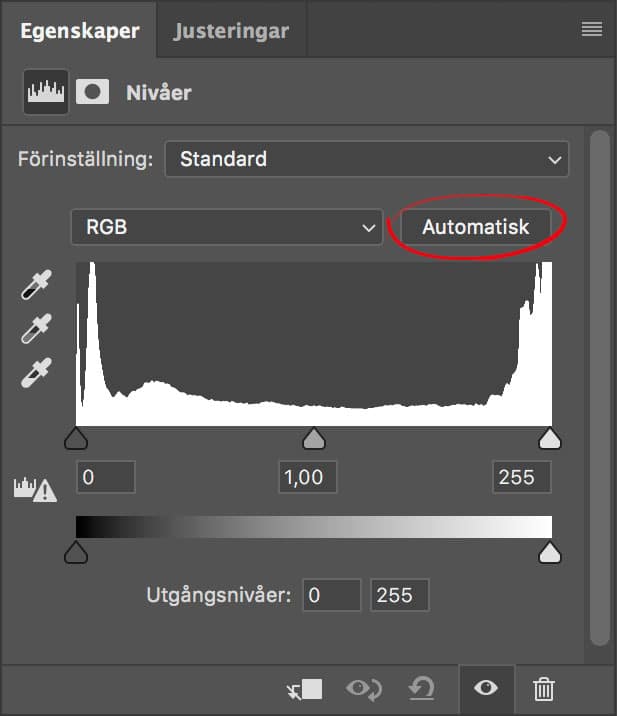 Skapa autokorrigeringar som justeringslager i Photoshop