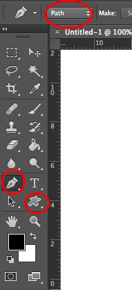 Skriv text i egna banor i Photoshop