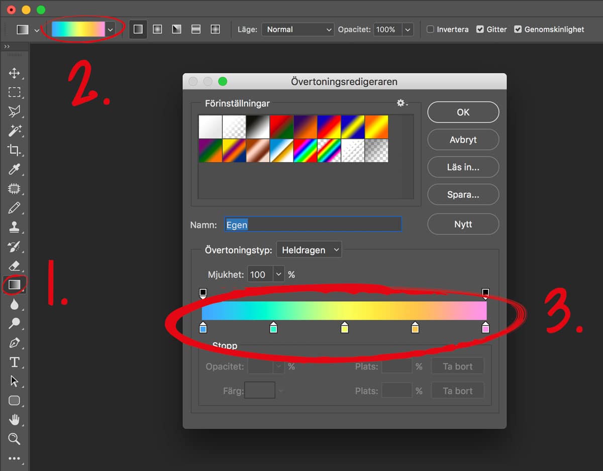 Namnge dina egna toningar i Photoshop