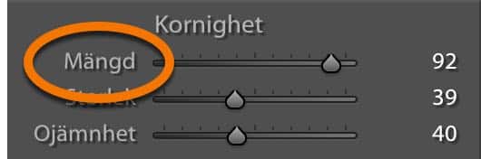 Kornighet mängd