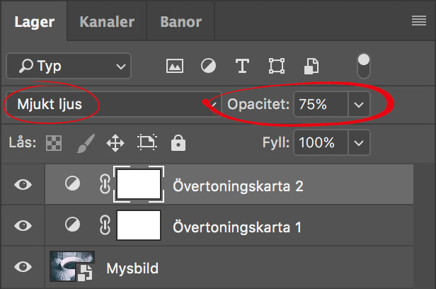 Krispigare svartvitt i Photoshop