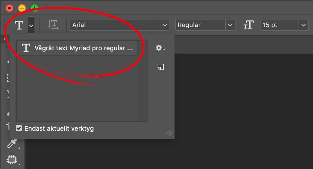 Skapa ny verktygsförinställning i Photoshop