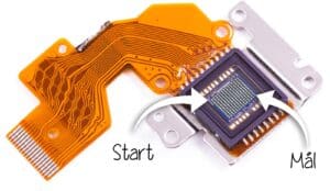 Bild som visar kamerans elektroniska slutare