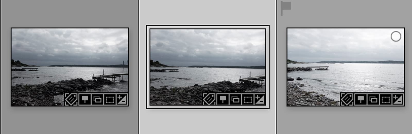 Symboler i Lightroom