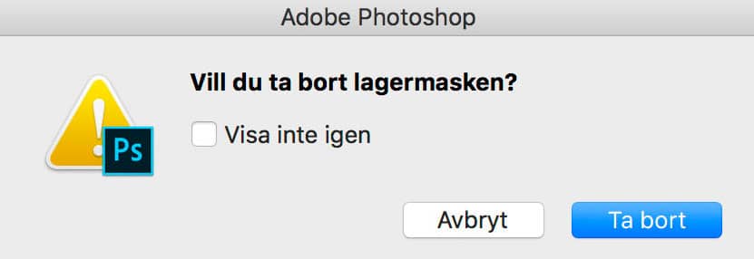 Hoppa över jobbiga dialogrutor i Photoshop