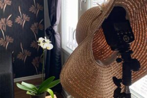 Golden hour-ljus med speedlightblixt