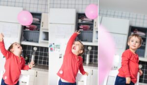 Ballonger ger glädje på bild