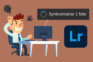 Hjälp, synken i Lightroom har fastnat!