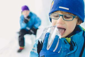 Fotografera barnbilder på vintern